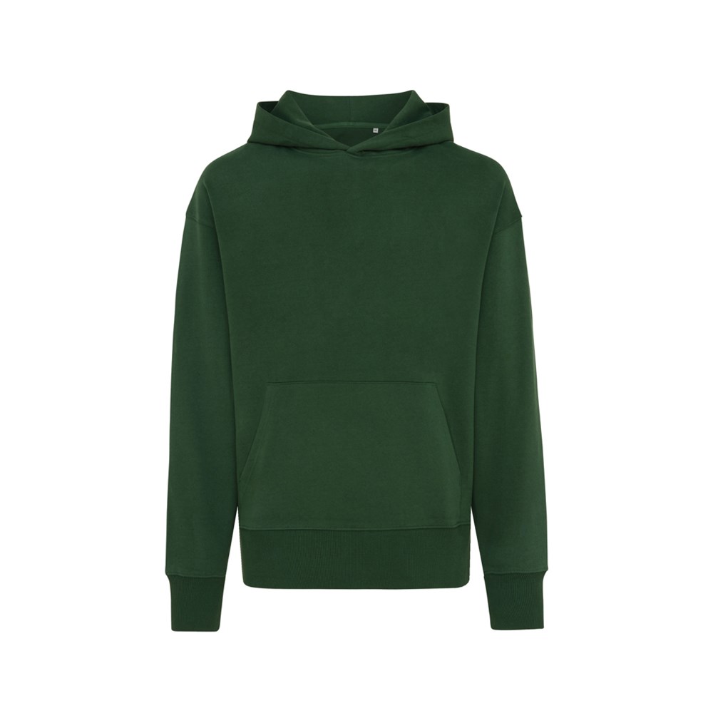 IQONIQ Yoho Relax-Hoodie aus recycelter Baumwolle - forest green (± PMS 19-5920TCX)