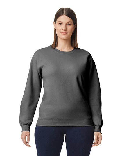 Gildan - Softstyle® Midweight Fleece Adult Crewneck Sweatshirt - Charcoal (Solid)
